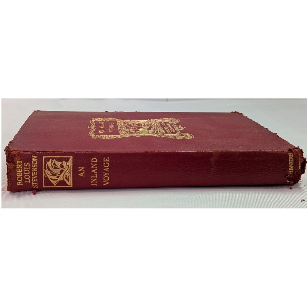 Charles Scribner's Sons An Inland Voyage 1923 Robert Louis Stevenson Red Fair - Picture 2 of 8